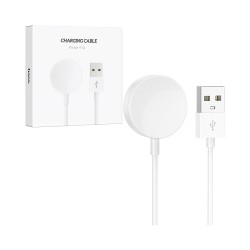 Hoco Cargador Inalámbrico Para Smartwatch Y14 Sports 80cm Blanco Hoco Cargador Inalámbrico Para Smartwatch Y14 Sports 80cm Blanco